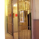 Photo:The entrance to the cell block in the basement of the Town Hall.