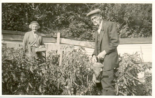 Photo:My great aunt Rose Ryder and great uncle Walter Speed taken at Falmer Road, Woodingdean, Brighton in the 1960s