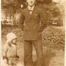 Photo:Me with my father Charles Frederick Bligh, Steine Gardens c1930