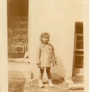 Photo:Me taken in backyard of grandparents' house at 25 Queens Gardens c1931.