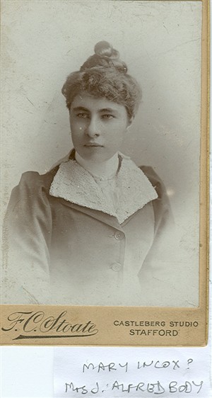 Photo:Alice Mary Indcox married J A Body New York Lived in Manitoba then returned to Brighton