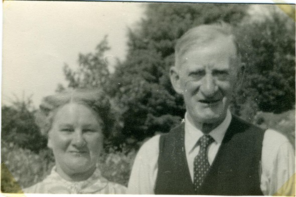 Photo:My parents, Mr and Mrs Arnold Woodcock. The first holiday in their lifetime, with me at Butlin's Holiday Camp, 22.07.1958.