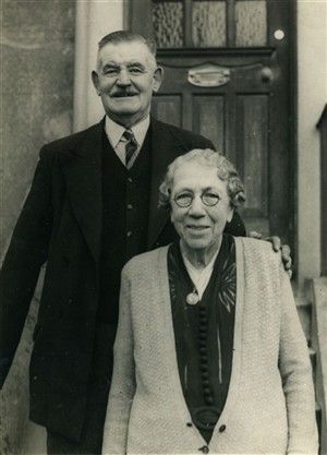 Photo:George and Clara Stoner at the time of their golden wedding aniversary