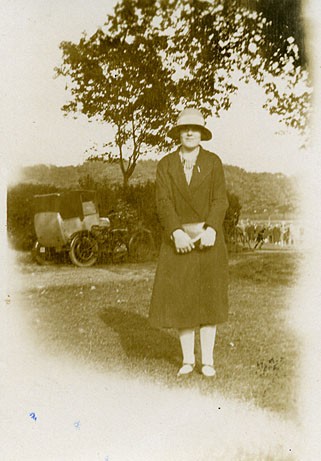Photo:Mum in Preston Park (late 1920's).