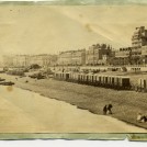 Photo:Bathing machines to the west of the West Pier