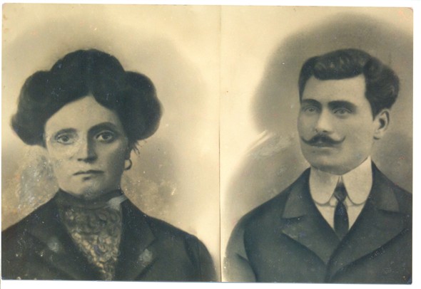Photo:My maternal grandparents, Maddelena (nee de Marco) and Giuseppe Petrucco, circa early 1900s